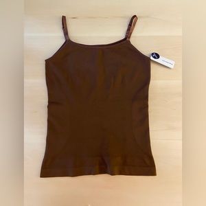 EMPETUA Size 4X Chocolate Scoop Neck Cami Shapewear.